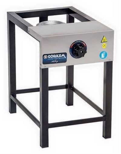 Görkem SGO 10 Uzun Ayak Tekli Lokanta Ocağı Doğalgazlı CE 33x47x55 cm 220