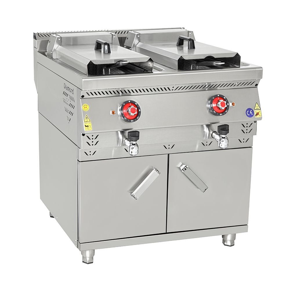 Himaksan HMK-DFE 898 Dolaplı 24+24 Litre Elektrikli Fritöz 80x90x85 cm