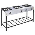 Görkem SGO 30 Uzun Ayak 3'lü Lokanta Ocağı Doğalgazlı CE 139x47x77 cm 224