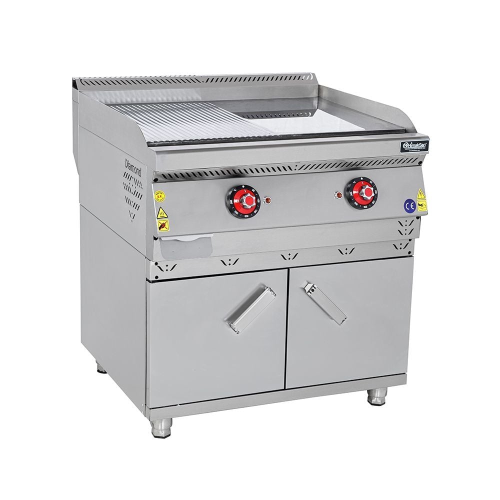 Himaksan HMK-DIZGY 898 Dolaplı Yarı Oluklu Izgara Gazlı 80x90x85 cm