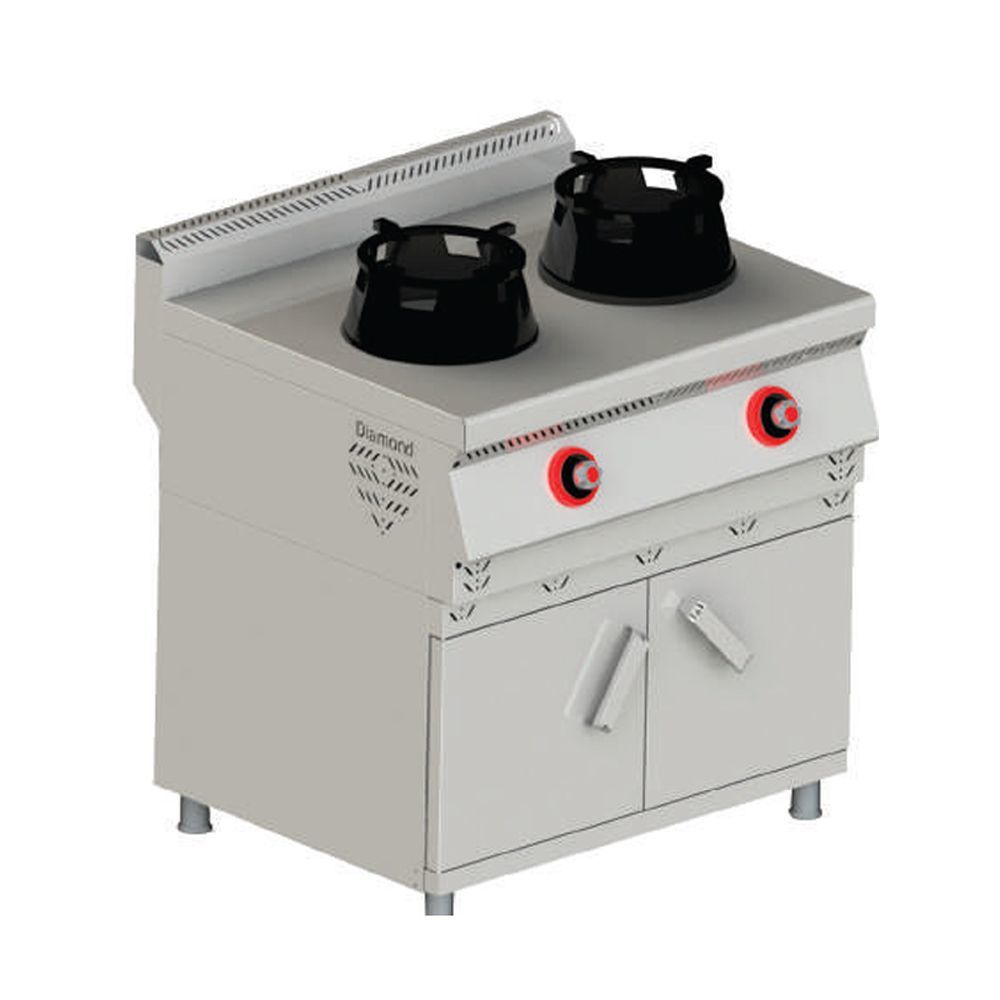 Himaksan HMK-DSWOG 898 Dolaplı Gazlı Wok Ocak 80x90x85 cm