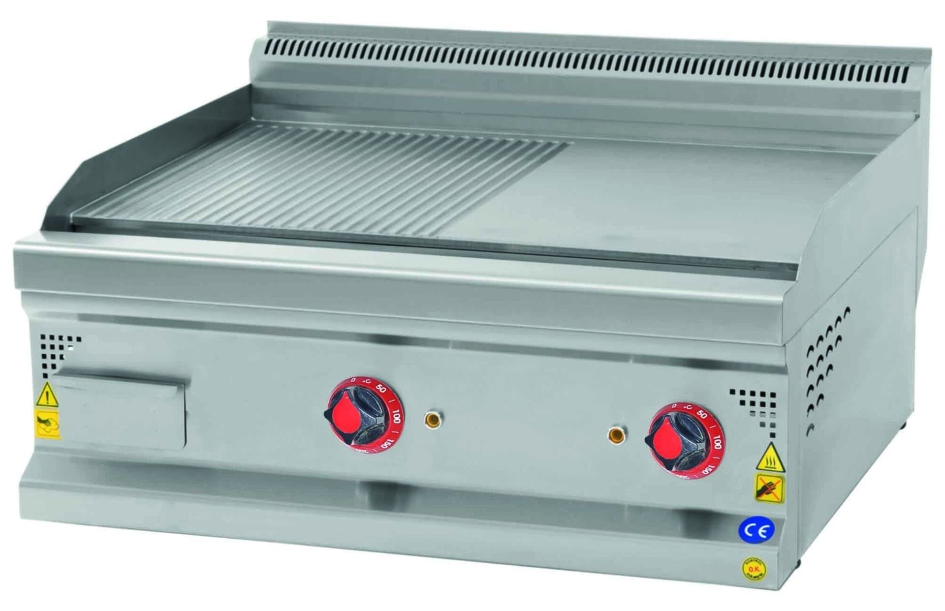 CSA Gazlı Pleyt Izgara Yarı Oluklu Yüzey Set Üstü 60x60x30 cm KRCS.IZYG.660