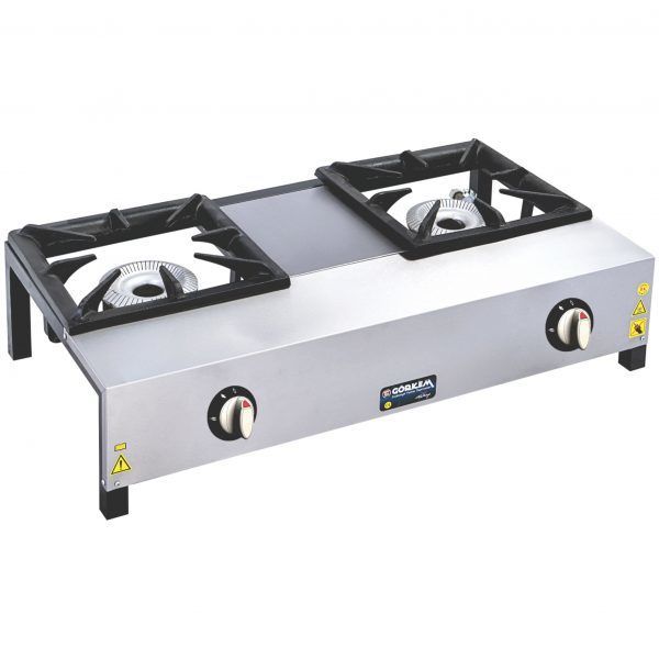 Görkem SGO 20 Kısa Ayak İkili Lokanta Ocağı LPG'li CE 86x47x23 cm 232