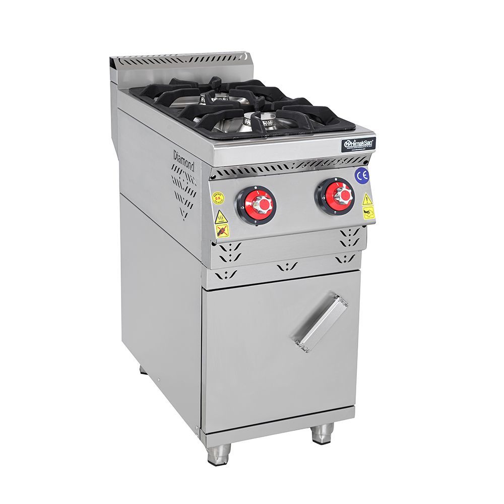Himaksan HMK-DOG 498 Dolaplı İkili Gazlı Ocak 40x90x85 cm
