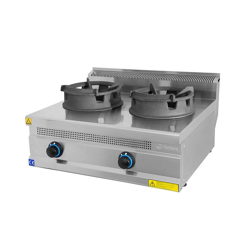 Turhan Çelik Çiftli Wok Ocak Ce Belgeli Gazlı 80x70x30 Cm TC.7WG800