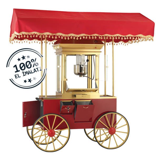 Emart Makine Patlamış Mısır (Popcorn) Makinesi Nostalji Model