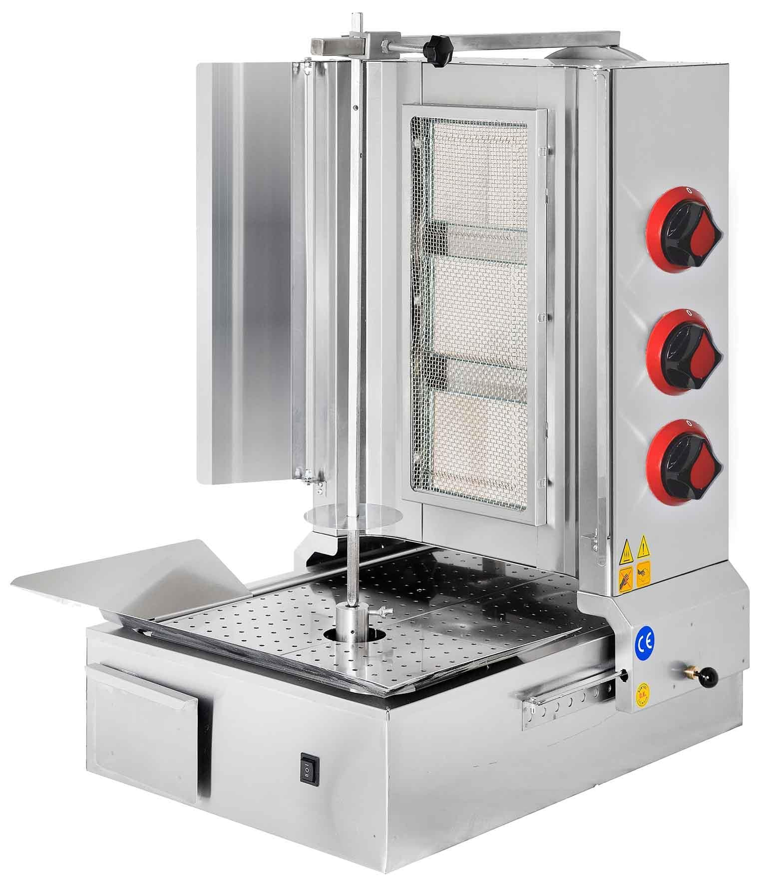 CSA Gazlı 3 Gözlü Döner Ocağı Alttan Motorlu KRCS-AMSDOG 3