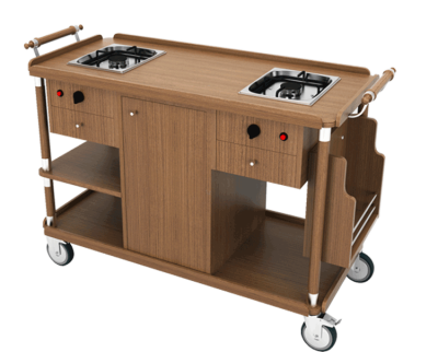 Ormel 432 Flambe Arabası (Çift Ocaklı)