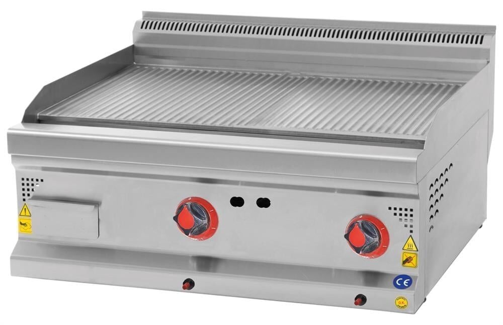 CSA Gazlı Tam oluklu Izgara LPG 60x60x30 cm KRCS.IZTG.660