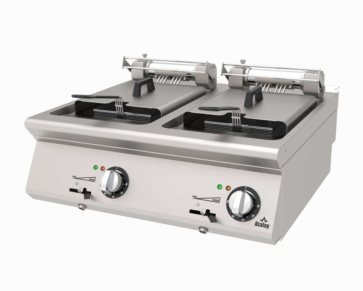 Atalay Elektrikli Fritöz 12+12 Litre Çiftli 80x73x30 Cm AEF-873