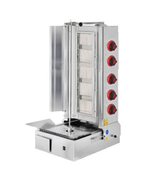 CSA 5 Gözlü Alttan Motorlu Döner Ocağı Gazlı ve Lpg Li CE Belgeli KRCS.AMSDOG.5