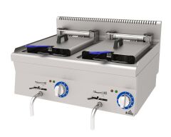 Atalay Fritöz 24 Litre Çiftli Fritöz Elektrikli 80x60x30 Cm E AEF-860