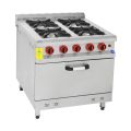 Himaksan HMK-KZG 880 Gazlı 4 Ocaklı Kuzine Doğalgazlı 80x80x85 cm