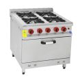 Himaksan HMK-KZG 880 Gazlı 4 Ocaklı Kuzine LPG'li 80x80x85 cm