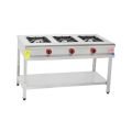Himaksan HMK-TBOG 1350 Gazlı Taban Raflı 3’Lü Ocak (Doğalgaz) 1300x50x85 cm