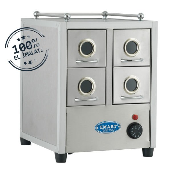 Emart Makine Dört Çekmeceli Kuruyemiş Isıtıcısı Klasik Model