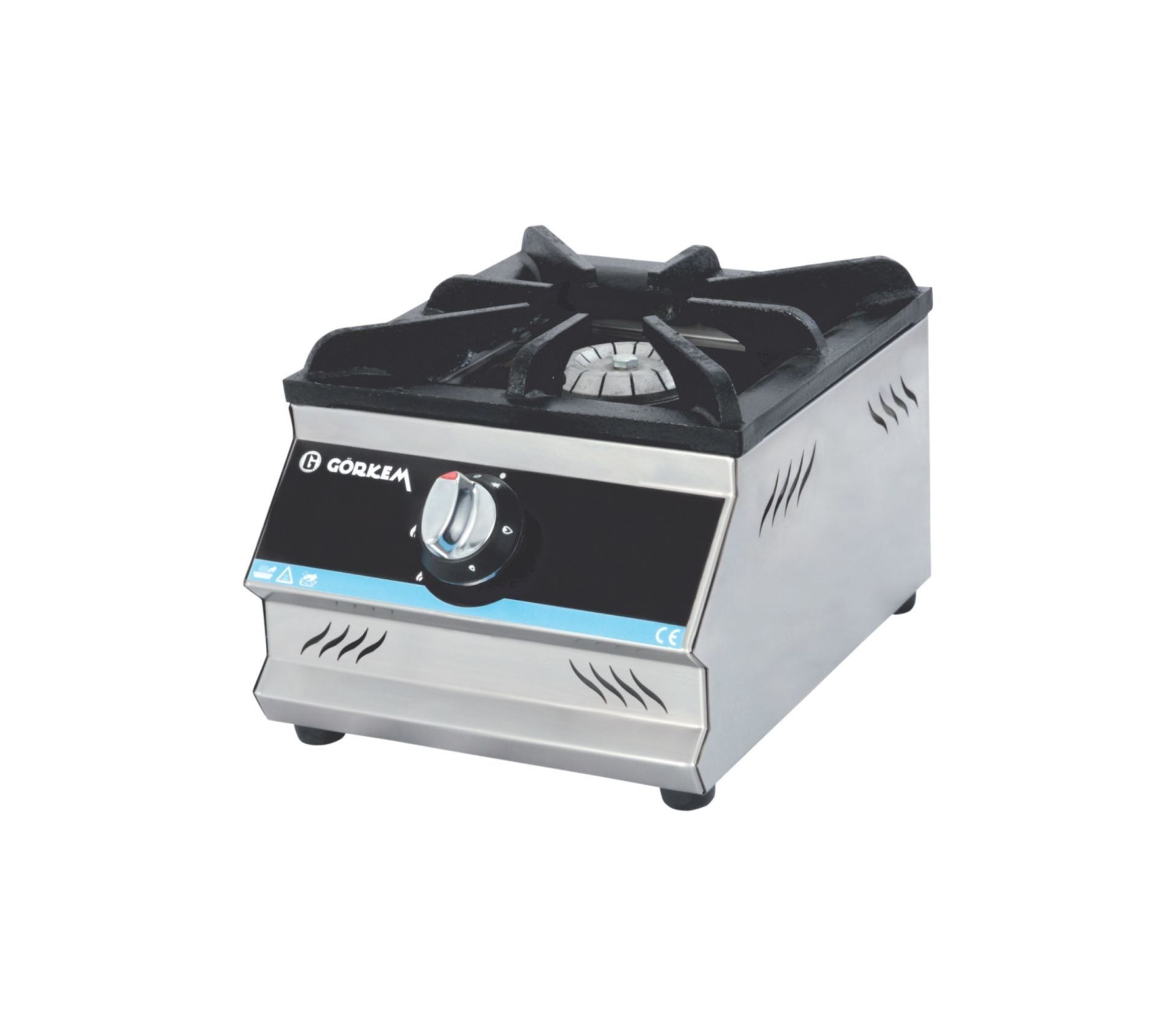 Görkem GO 10 Ekonomik Set Üstü Tekli Ocak Süper Yanışlı LPG'li CE 25x35x20 cm 2700