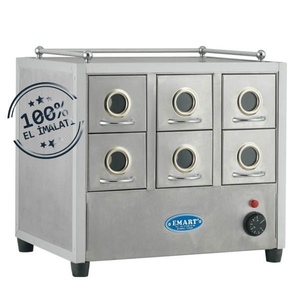 Emart Makine 6 Çekmeceli Kuruyemiş Isıtıcısı Klasik Model
