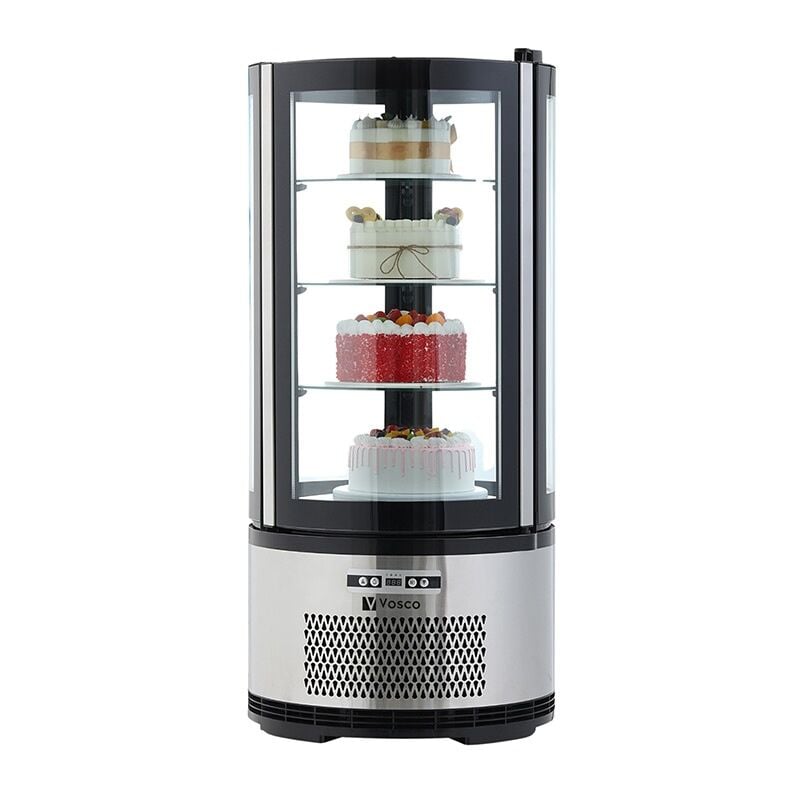 Vosco VFT-100R Dikey Pasta Teşhir Dolabı, 100 L