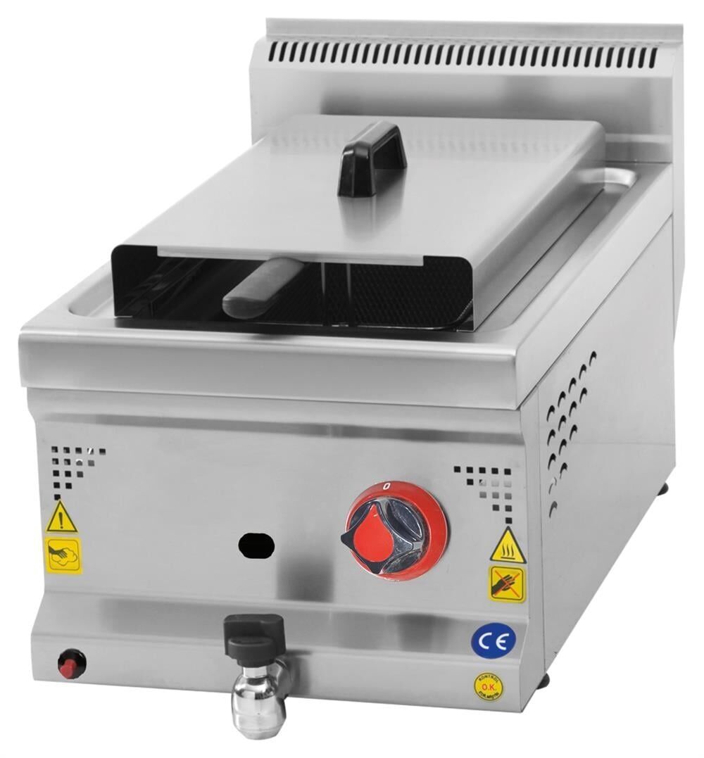 CSA Fritöz 10 Litre Set Üstü Gazlı ve Lpg Li 40x70x30 cm CE Belgeli KRCS.SFGL.470