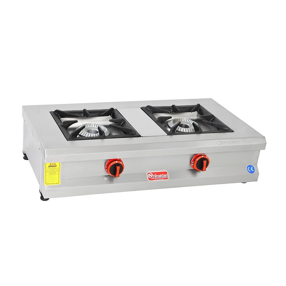 Himaksan HMK-SOG 950 2'li Ocak Set Üstü Profesyonel LPG'li 90x50x25 cm