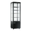 Vosco VFT-280L-S Dik Tip Soğuk Teşhir Dolabı, 280 L, Siyah