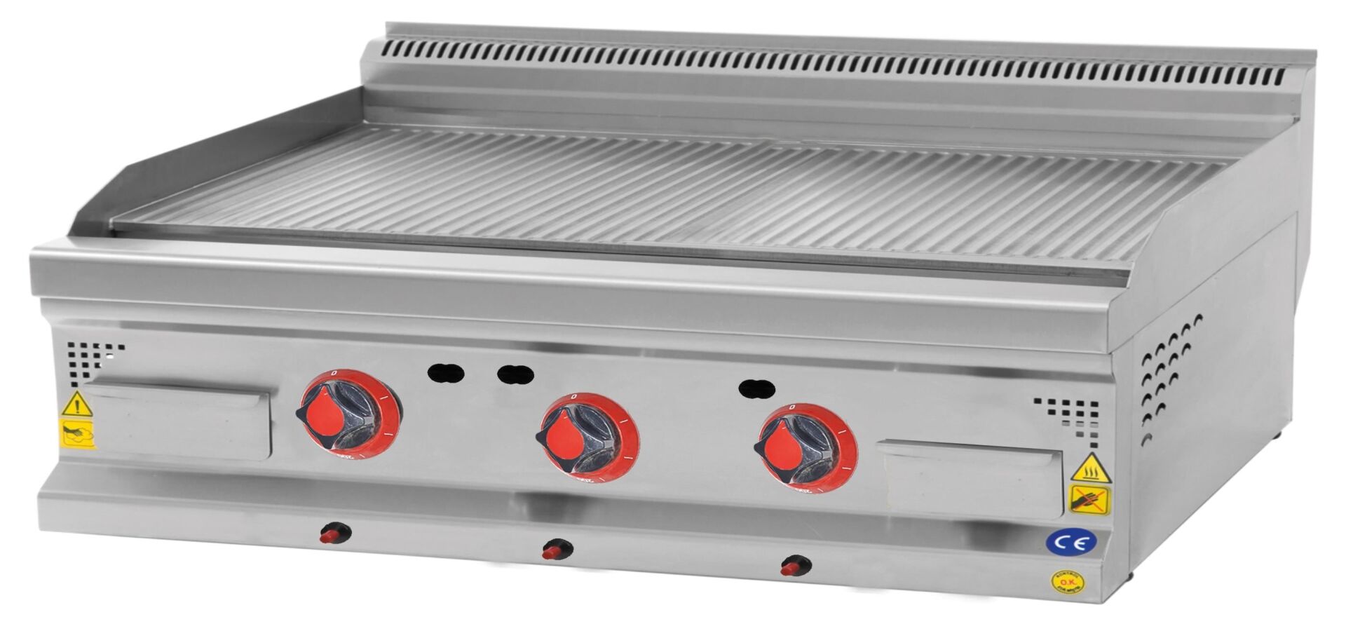 CSA Gazlı Tam Oluklu Pleyt Izgara 700 Seri 120x70x30 Cm LPG KRCS.IZTG.1270