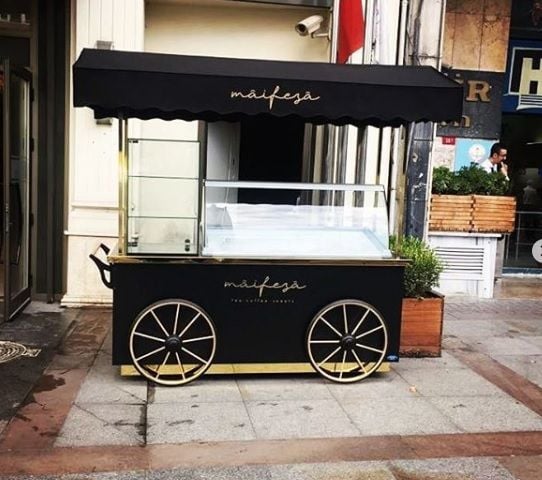 Emart Makine 5 Kapasiteli Gelato Tip Dondurma Arabası