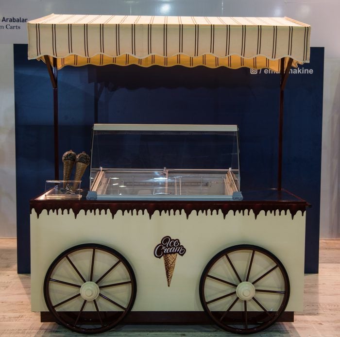 Emart Makine 8 Kapasiteli Gelato Tip Dondurma Arabası