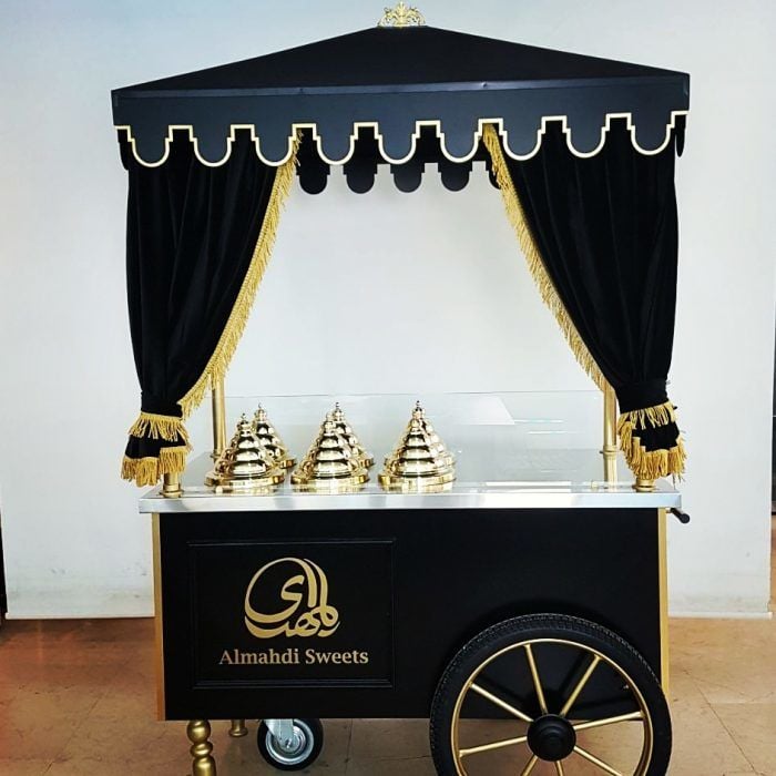 Emart Makine 6 Kapasiteli Maraş Dondurma Arabası