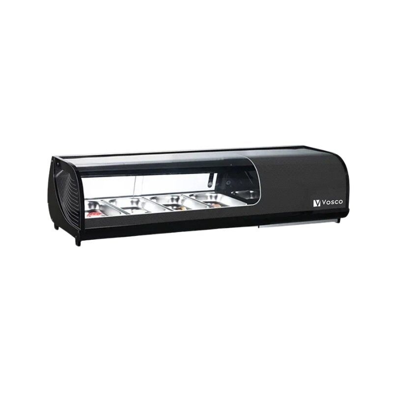Vosco VFT-1500L2 6 Çekmeceli Saladbar, 150x39.5x44.5 siyah