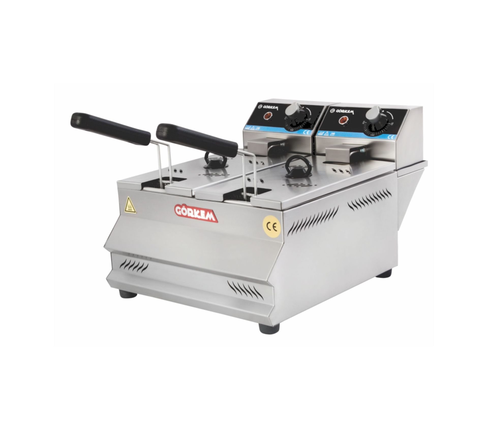 Görkem FE 33 Set Üstü Fritöz 3+3 LT Elektrikli 36,5x50x33 cm 304