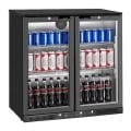 Vosco VBBC-250S 2 Kapılı Bar Arkası Şişe Soğutucu Dolap, 238 L, Siyah