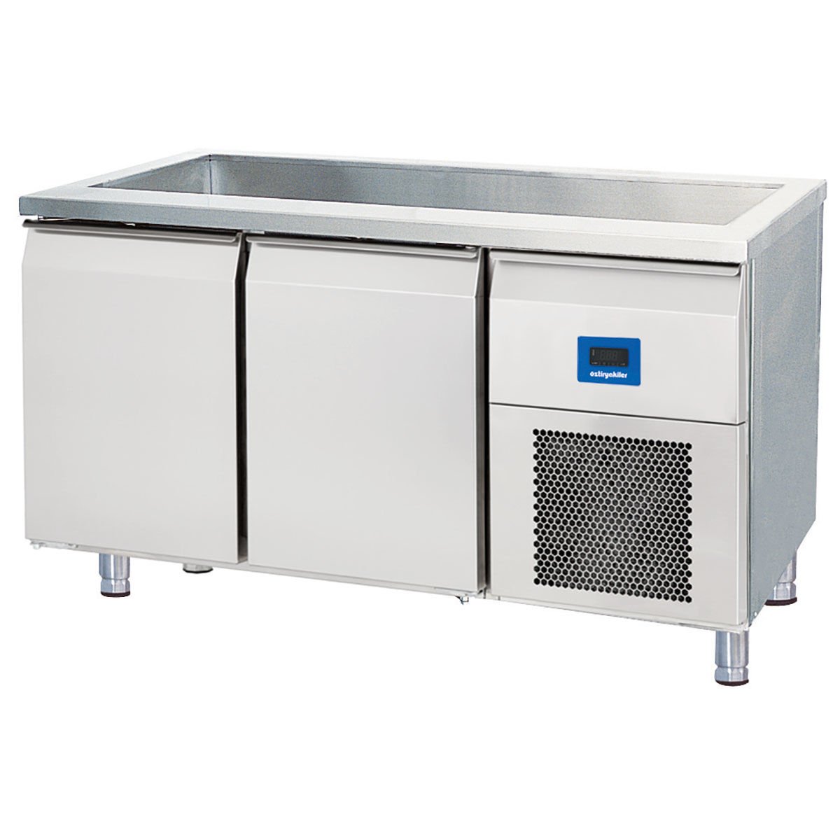 Öztiryakiler TAG 270 NTV 2 Kapılı Buzdolabı Soğuk Servis Bankosu 140*70*85