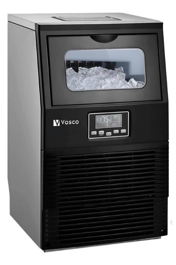 Vosco Buz Makinesi 23 Kg/Gün Küp Buz Siyah VSC-23C