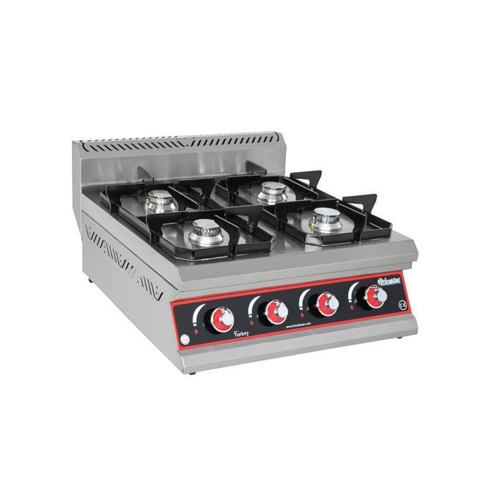 Himaksan HMK-SGO 557 CE Snack Serisi 4’lü Set Üstü Gazlı Ocak 50X57X29 cm