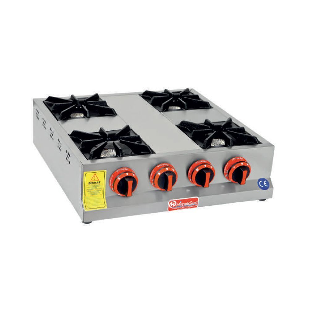 Himaksan HMK-MN 4 Set Üstü 4'lü Mini Doğalgazlı Ocak 60x60x14 cm