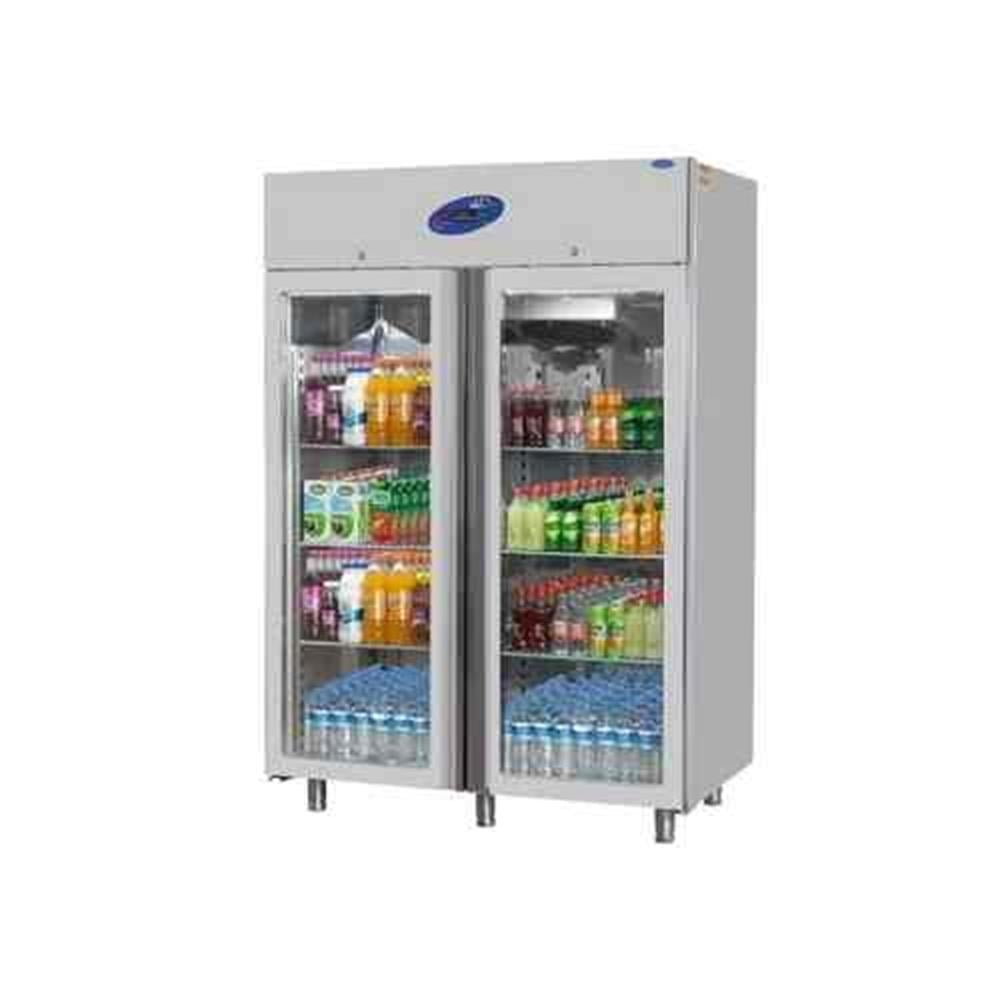 CSA 2 Cam Kapılı Dik Tip Derin Dondurucu 140x71x207 Cm CS.DBL.1200.C
