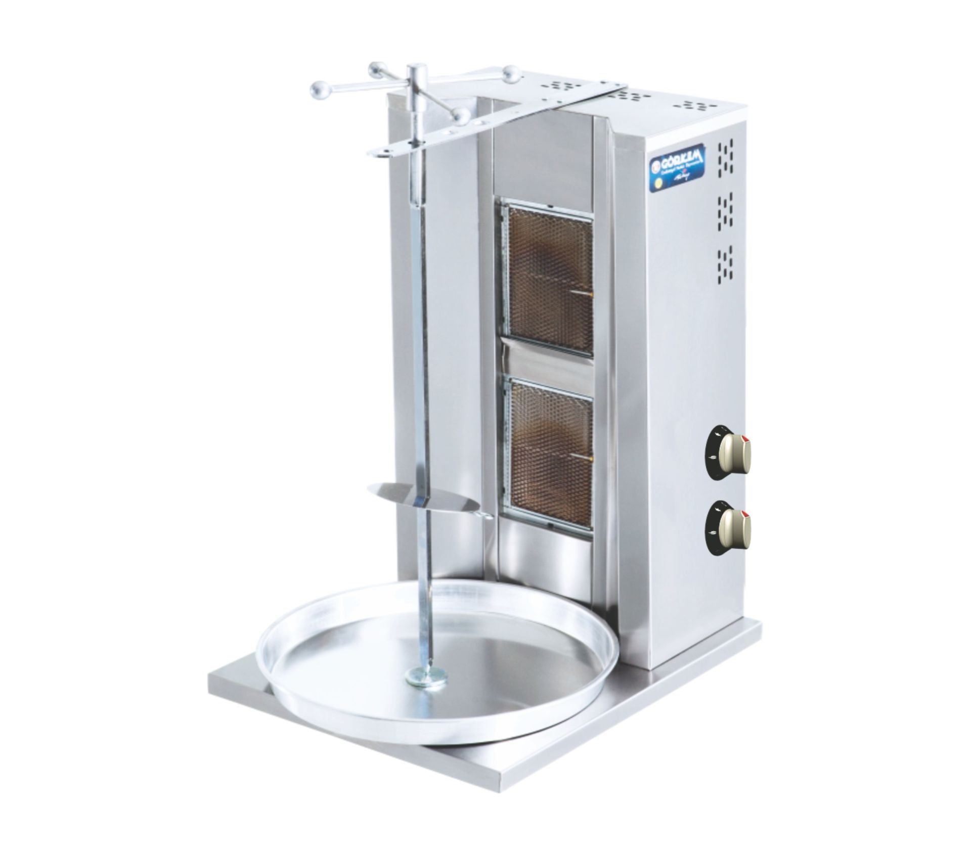 Görkem GDO 20 Sabit Motorsuz Döner Ocağı 2 Radyanlı LPG'li CE 45x53x77 cm 402