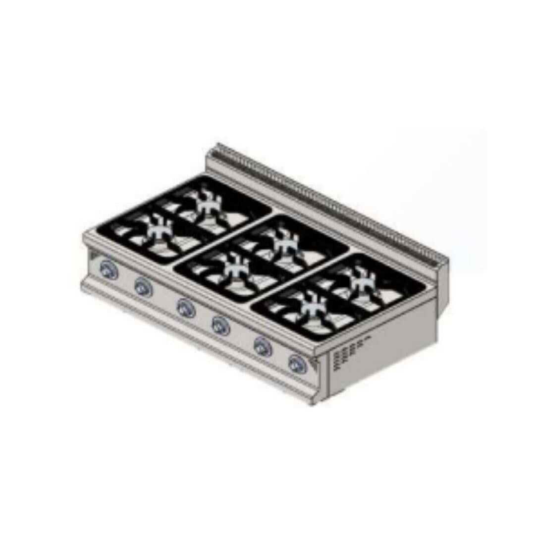 CSA 6'lı Gazlı Set Üstü Ocak, 700 Seri 120x70x30 KRCS.SOG.1270l