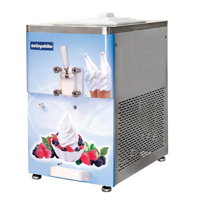 Öztiryakiler  OEF1500A Set Üstü Tek Kollu Dondurma ve Frozen Yoğurt Makinesi, 15 L