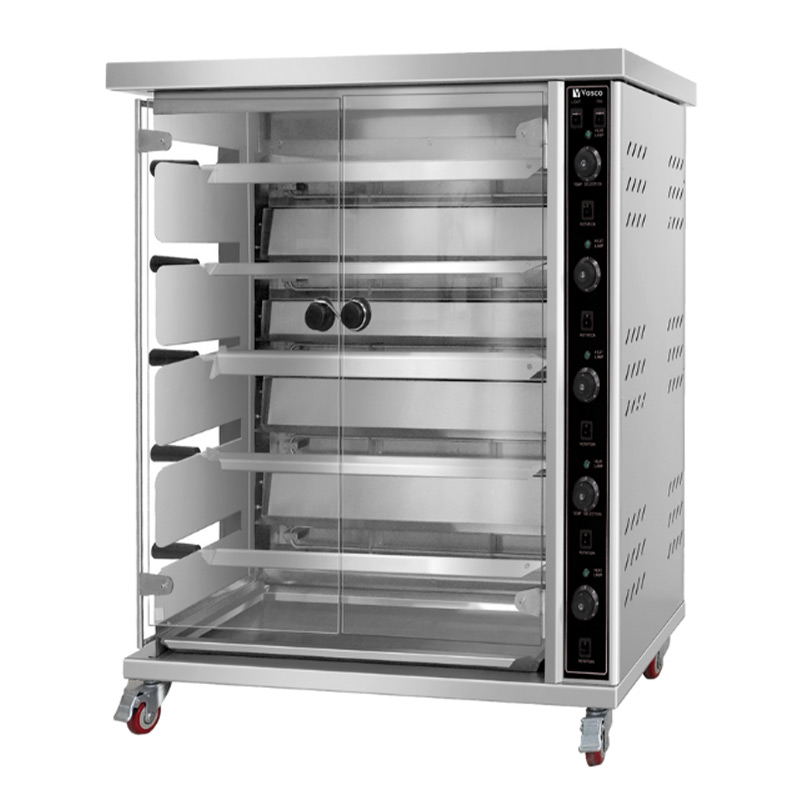 Vosco VWJG-5P 20 Piliç Kapasiteli Piliç Çevirme Fırını, Elektrikli