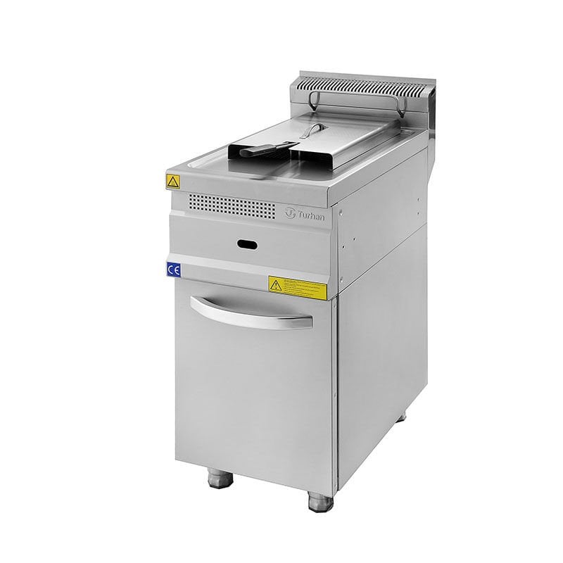 Turhan Çelik Gazlı Fritöz Dolaplı 12 L 40x70x85 Cm TC.7FG400