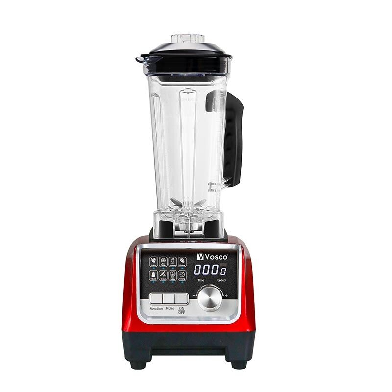 Vosco VHS-206C Pro Dijital Buz Kırıcı Bar Blender, 2 L, 1600 W, kırmızı