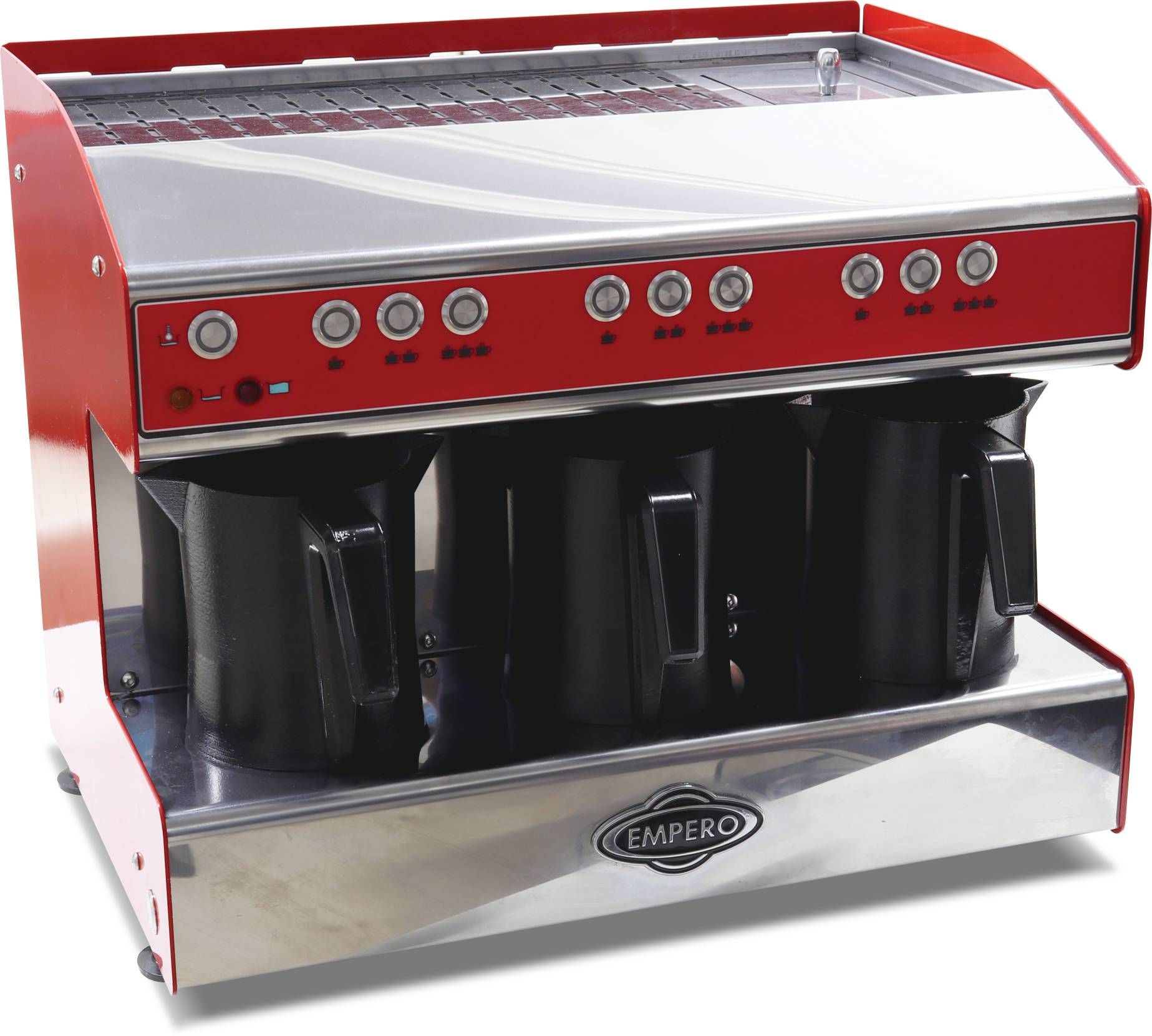 Empero EMP.LC3-R Türk Kahve Makinesi 3 Cezveli Kırmızı 230V