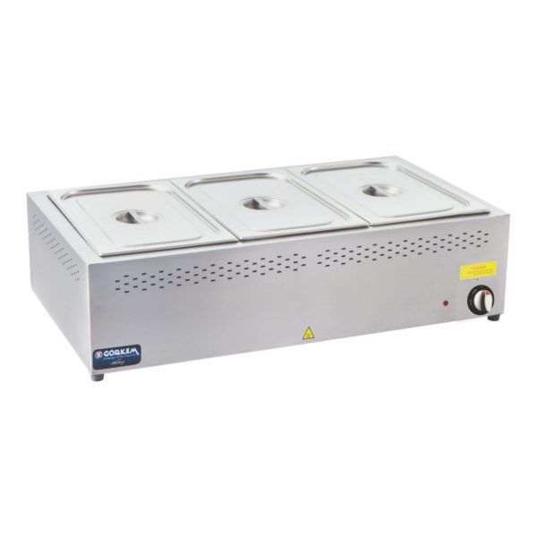 Görkem SBM 1230 Set Üstü Benmari 3 x GN1/2 Elektrikli 87x40x29 cm 503