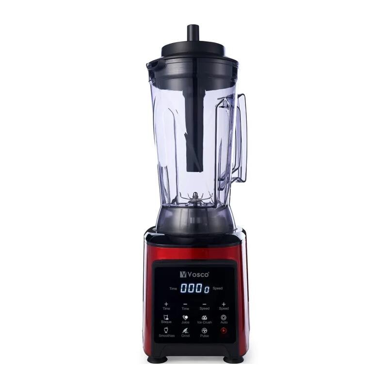 Vosco VHS-360C Pro XL 8 Bıçaklı Dijital Bar Blender, 4 L, kırmızı