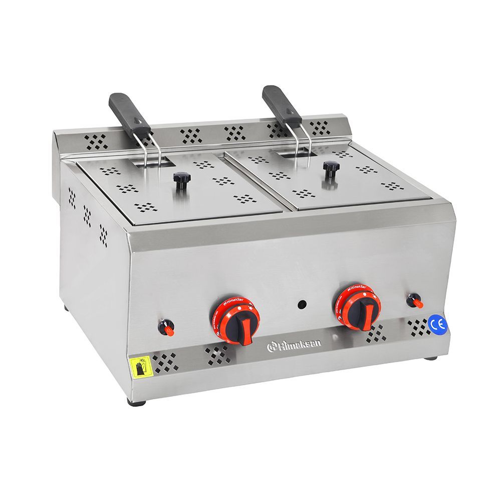 Himaksan HMK-FG 5+5 Fritöz Çiftli 5+5 Lt Elektrikli 60x50x30 cm