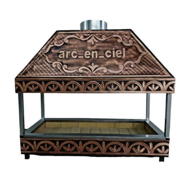 Egehan BKI-E250 Eko Kapalı Izgara, 250x60x120 cm, Bakır