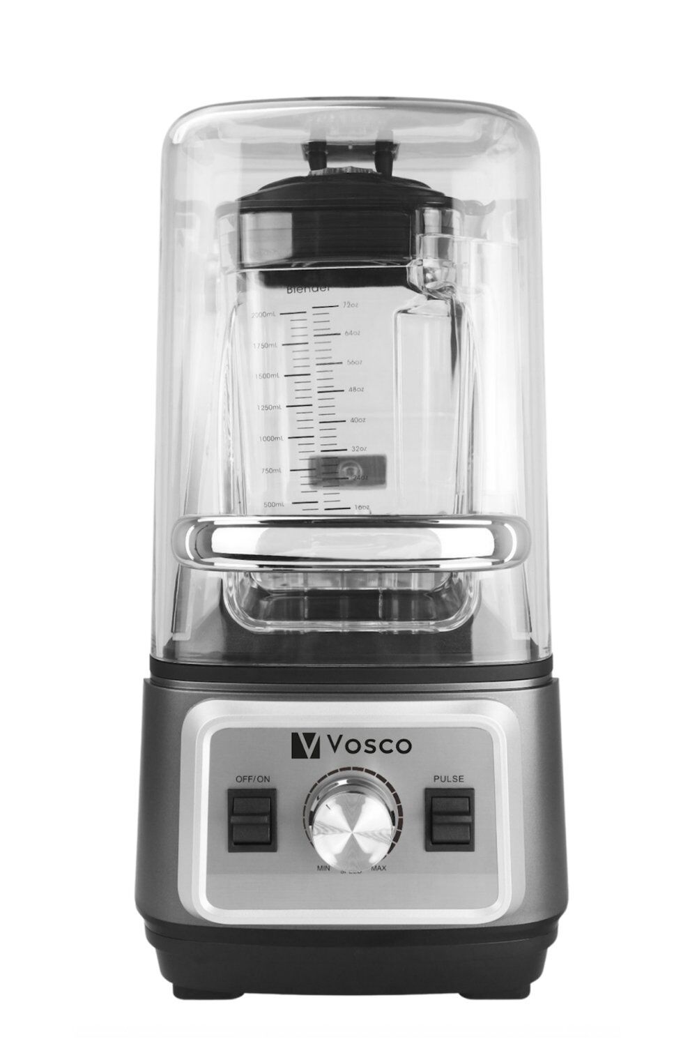 Vosco Profesyonel Blender 2 Lt - 1600W Sessiz Soundproof Kapaklı Blender VHS-608